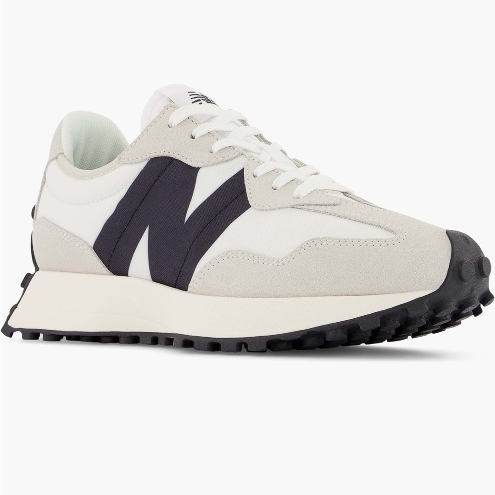 New Balance Women’s 327 White and Blue Sneakers
